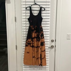 Free People bleach/tie dye dress